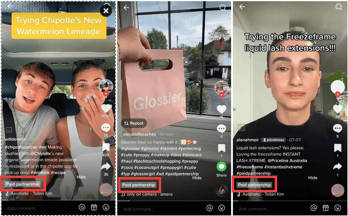 TikTok influencers 